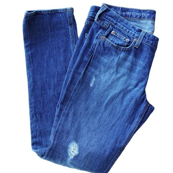J Crew Vintage Matchstick Jeans Distressed Size 30 R - Picture 8 of 15